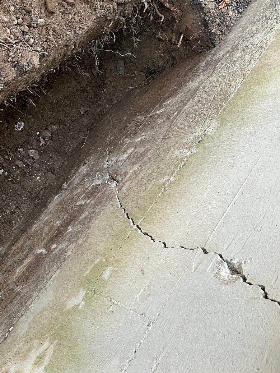 Custom concrete steps and entryway